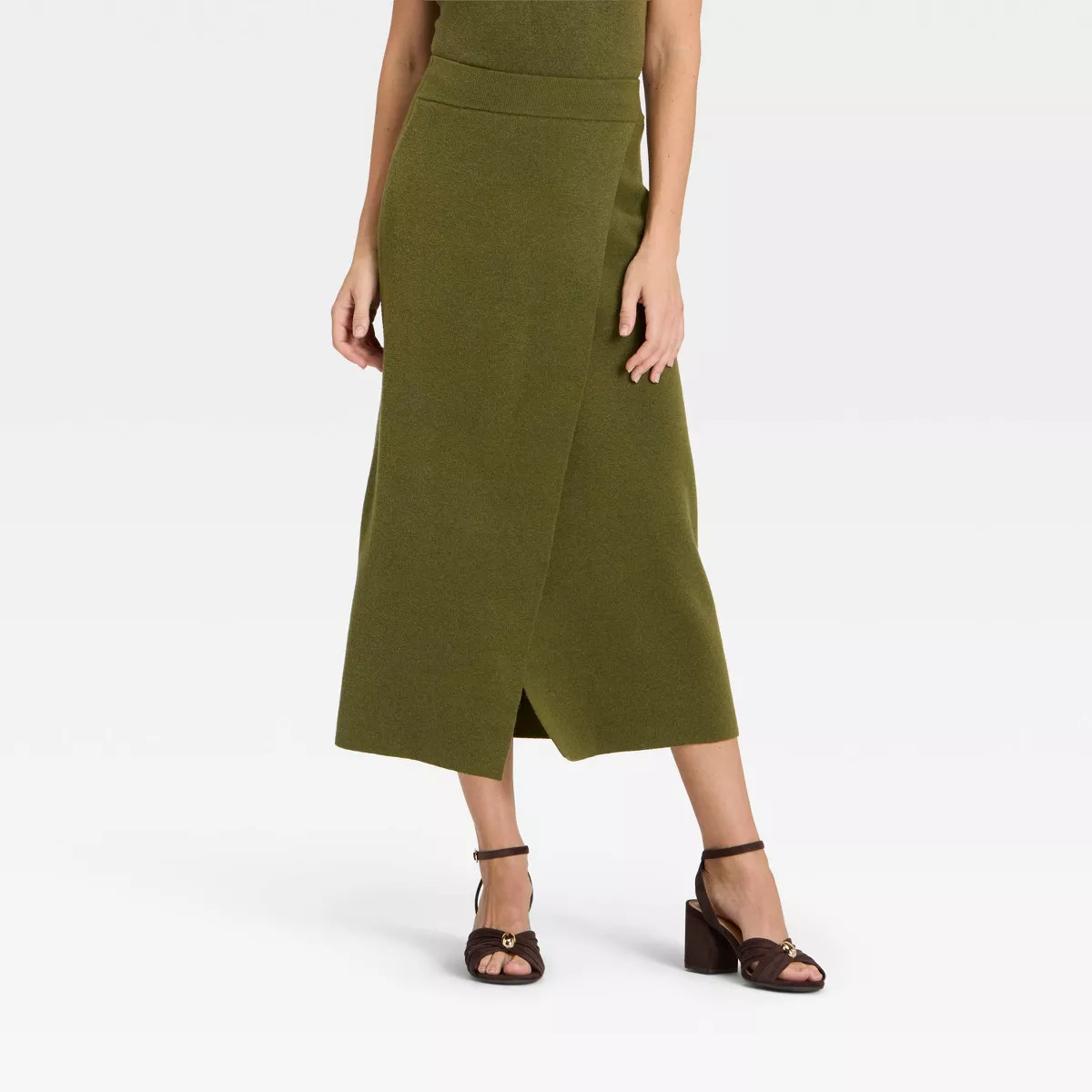 Women's Wrap Column Midi Skirt - A New Day™ | Target