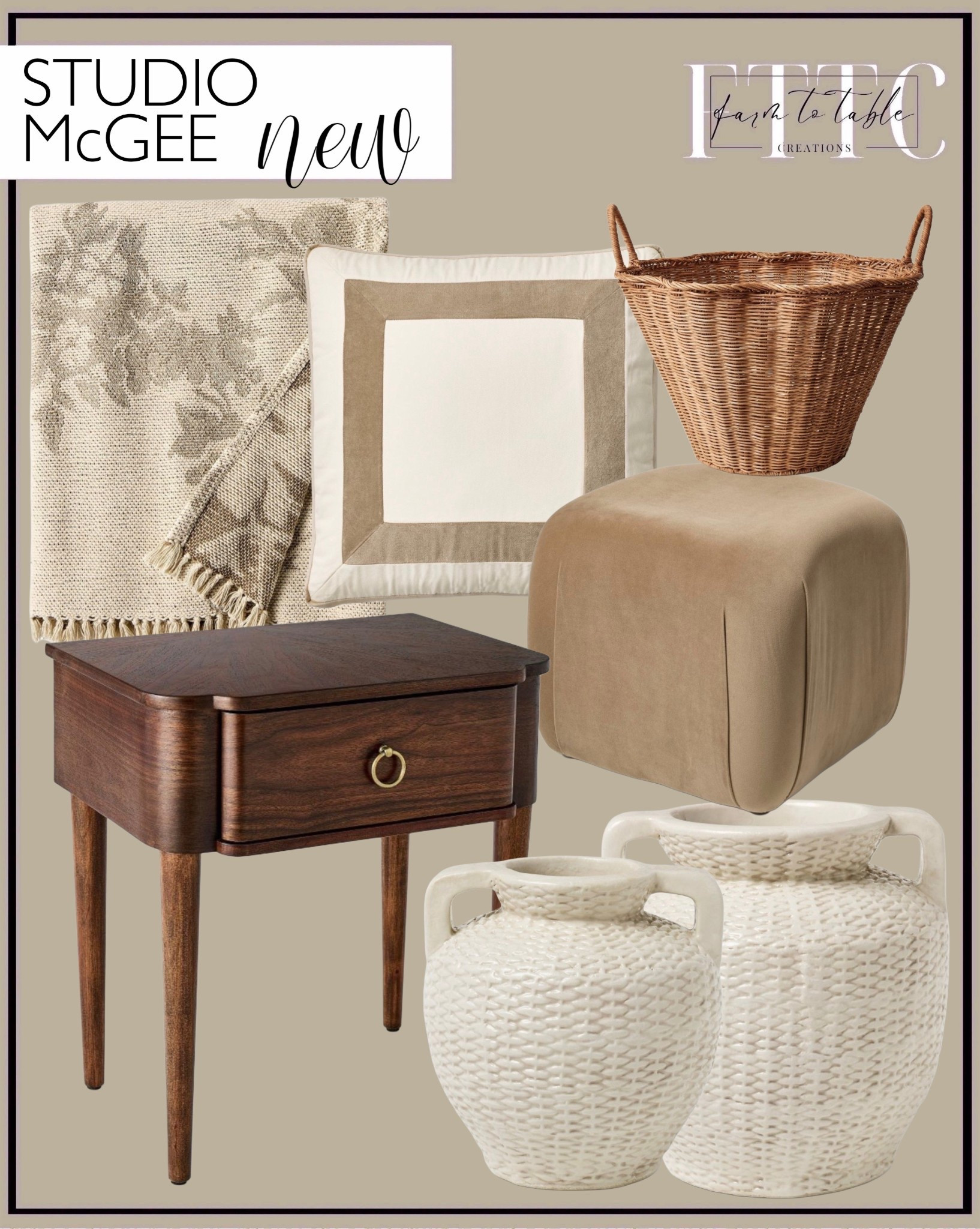 Studio McGee New Target Home Finds | Warm Neutral Decor Edit

Follow @farmtotablecreations on Instagram for daily home finds, styling tips, and sales you don’t want to miss.

Studio McGee just dropped another beautiful collection at Target, and it’s full of those timeless, warm-neutral pieces that instantly elevate a space. From sculptural ceramics and soft woven textures to classic wood accents and cozy pillows, every item feels thoughtfully designed and easy to mix into existing decor. These are the kind of pieces that work year-round and layer effortlessly with what you already love.

✨ New Studio McGee x Target release
🗓 Available online December 28
⏰ Launches at 3:00 AM EST

#targethome #studiomcgee #neutralhome #homedecor #decorfinds #livingroomdecor #homeinspo #pillows #accenttable #vases #storagebasket

#LTKHome #LTKFindsUnder50
