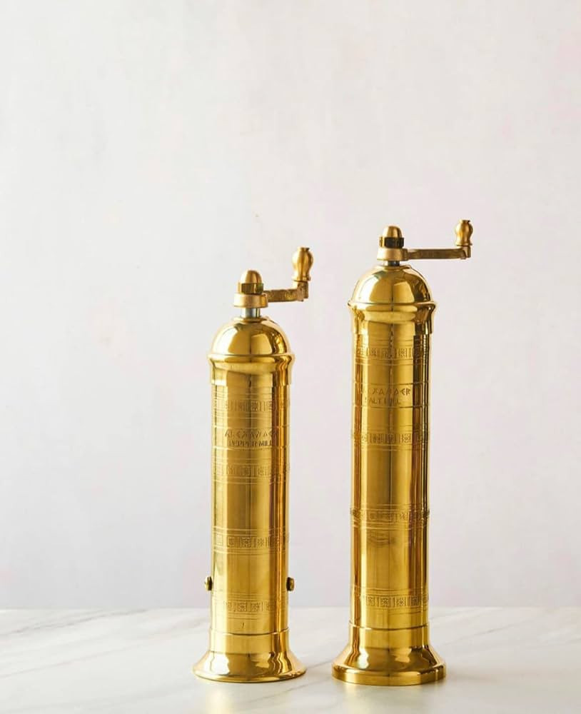 Salt and Pepper Mill Set, Salt and Pepper Grinders, Brass Salt and Pepper Grinders | Amazon (CA)