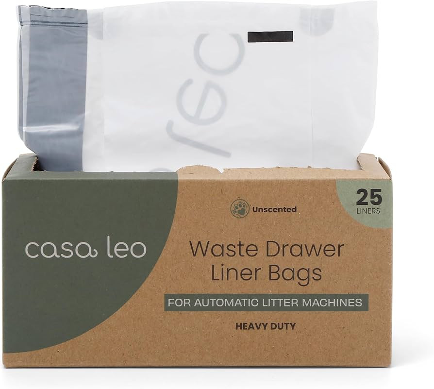 Leo's Loo Too by Casa Leo I Waste Litter Drawer Liner Bags for Automatic Litter Boxes I Heavy Dut... | Amazon (US)