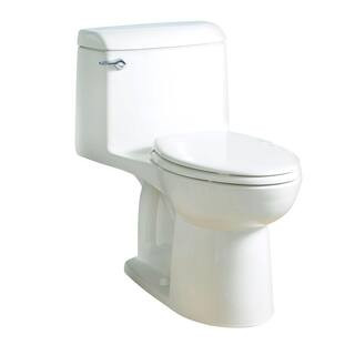 Champion Four 1-Piece 1.6 GPF Single Flush Elongated Toilet in White, Seat Included | The Home Depot