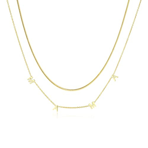 Zillaly Mama Necklace, Mom Necklace for Women, Adjustable Elegant Ladies Necklace Gift in, Ideal for Mothers and Wives | Amazon (US)