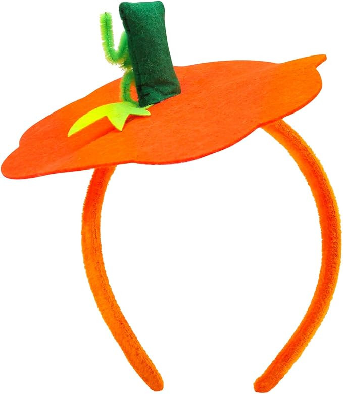 Farochy Halloween Pumpkin Headband Halloween Costume Pumpkin Headwear | Amazon (US)