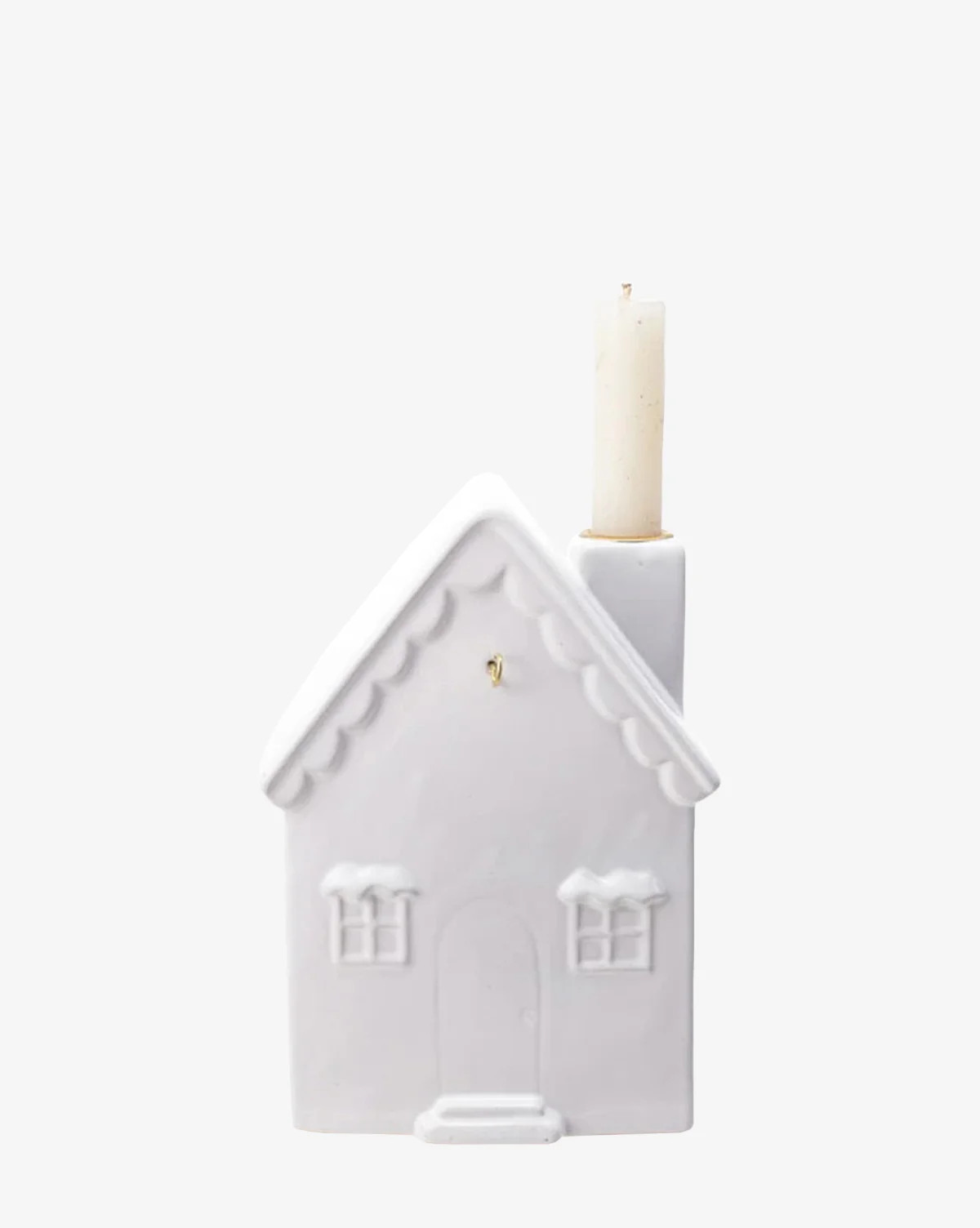 Stoneware Advent Taper Holder with Brass Numbers | McGee & Co. (US)