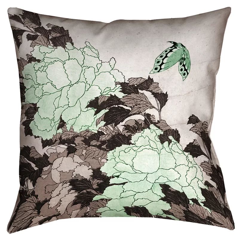 Clair Floral Indoor/Outdoor Throw Pillow | Wayfair North America