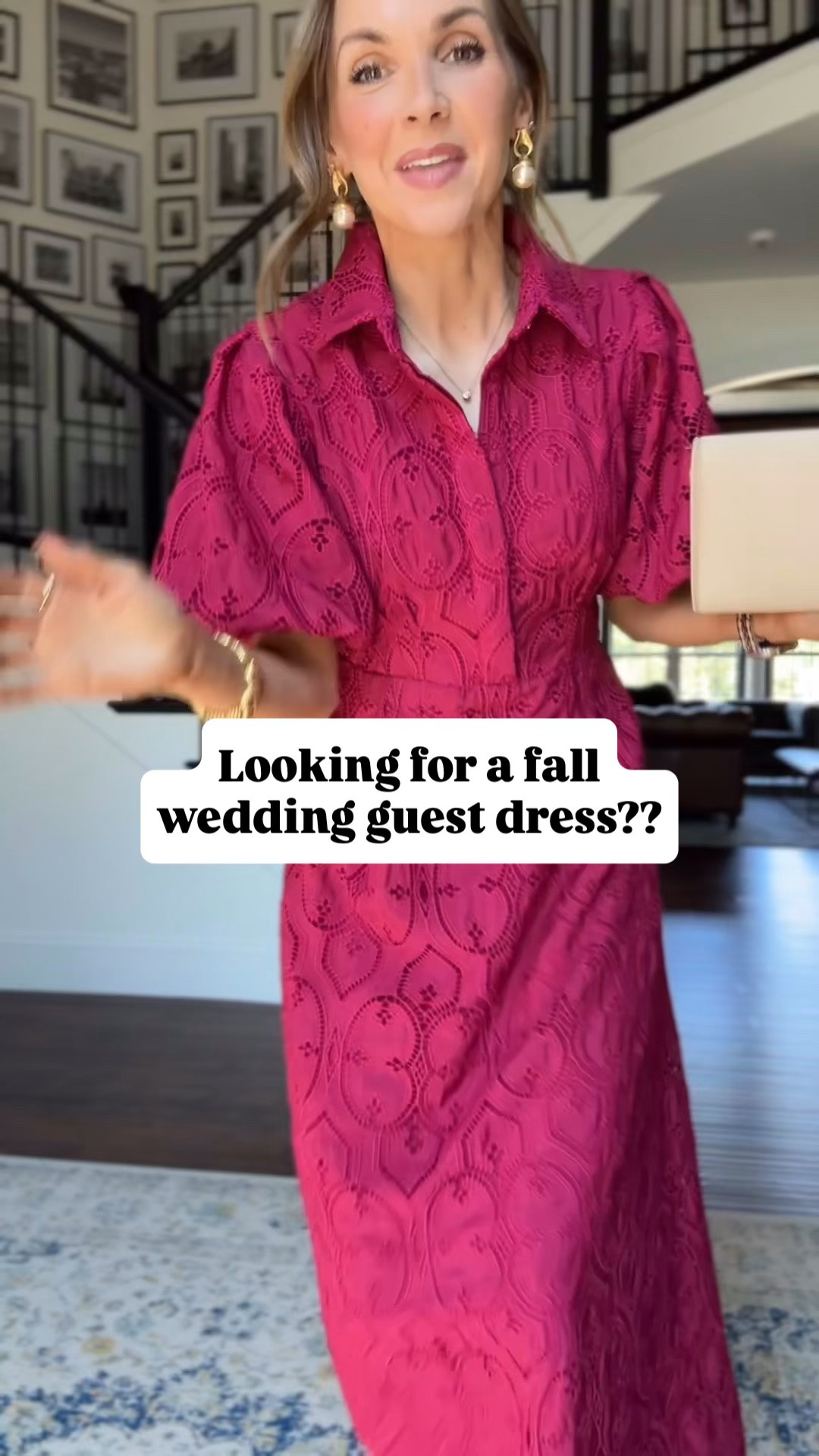 Fall wedding guest or other event dresses! I’m in an XS in both of these dresses. The first brighter fuchsia one runs a little big, the second runs true to size. @Tuckernuck