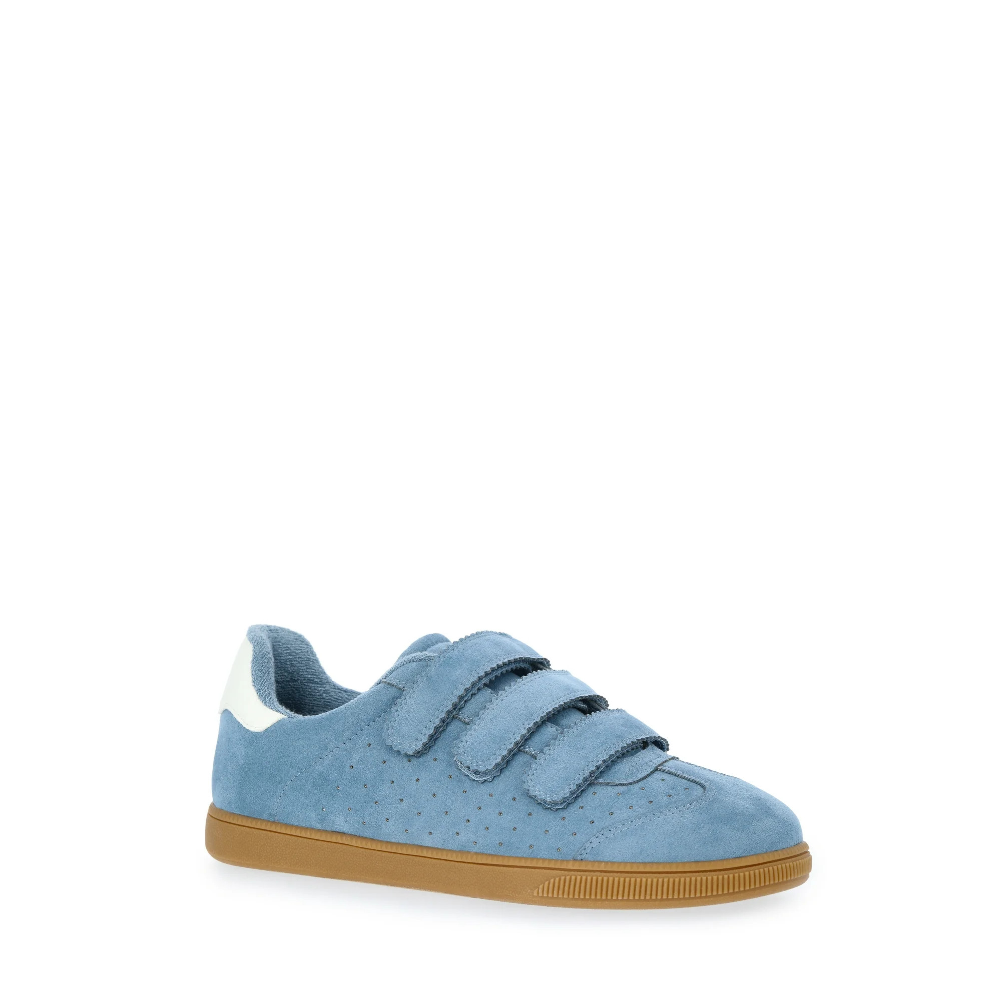 Madden NYC Women's Faux Suede Triple Strap Sneakers | Walmart (US)