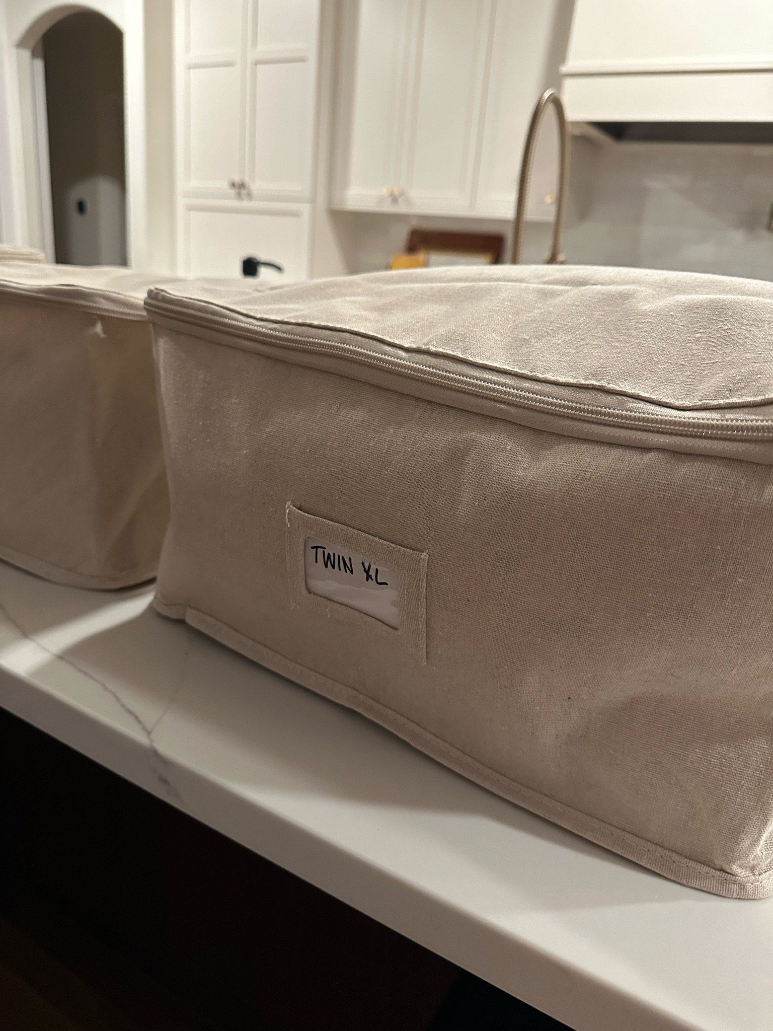 Operation organize the lake… sheets edition. We have two sets for each bed and every type of bed at the lake, which means I had to find some way to stay organized so I’m not searching for tags! These canvas zip bins with labels were the perfect solution, and currently buy one get one 50% off. Edit to add- I bought the size small for sheets and can generously fit a couple sets in each bin!

#LTKSaleAlert #LTKTravel #LTKHome