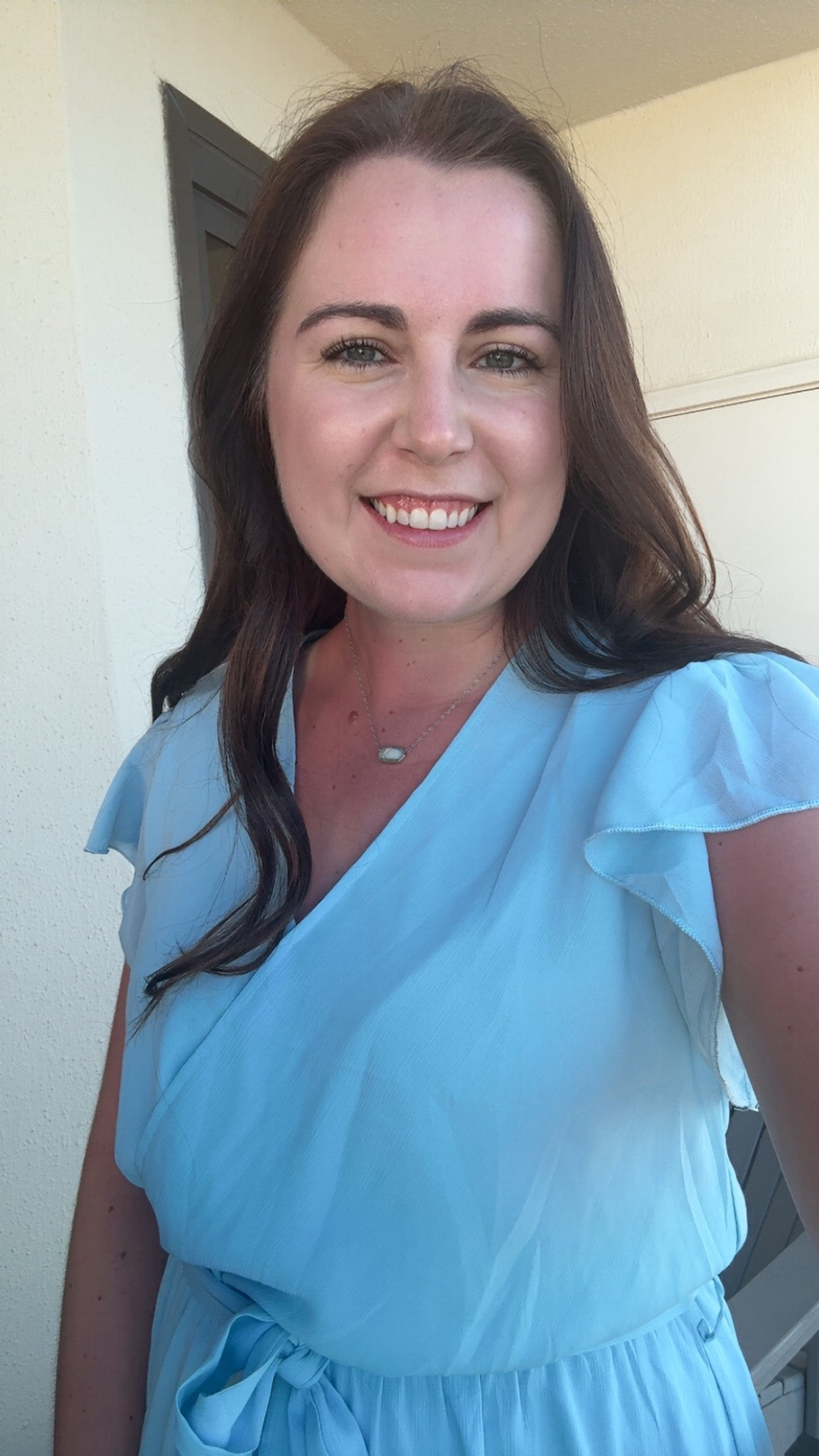 Quick selfie before pictures on the beach! ☀️🌊🐬

Beach pictures, family pictures, beach dress, summer dress, church dress, Kendra Scott necklace, beach vibes 