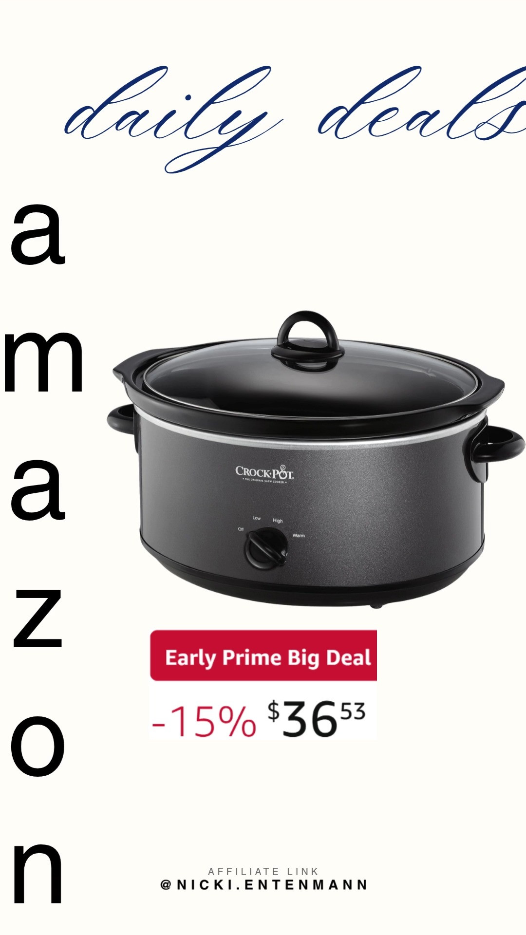 Slow cook comfort with Crock Pot 7 Quart Manual Slow Cooker crafted for family meals and gatherings. Perfect for soups, stews, or roasts, it blends flavor, ease, and confidence seamlessly. #crockpot #slowcooker #manualslowcooker #kitchenappliance #homecooking #familymeals #cookingequipment #amazonfinds #shoppingdeal #kitchenessentials 🍲✨🔥 

 #LTKfoodie #LTKHome #LTKSaleAlert