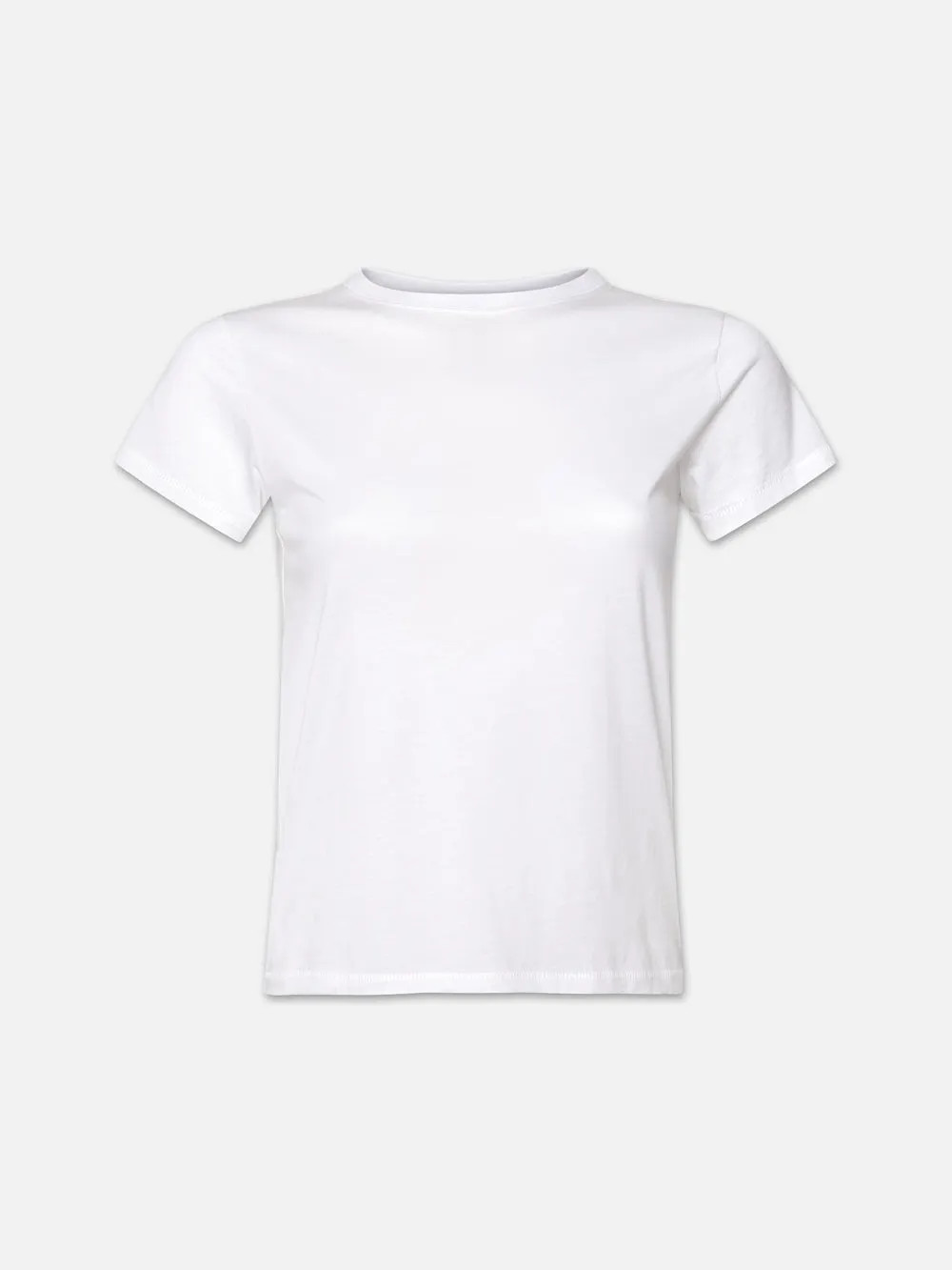 Baby Tee  in  White | Frame Denim