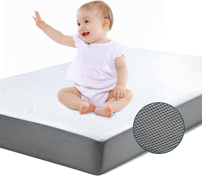 BABELIO Premium Memory Foam Crib Mattresses, 2-Stage, Cool Gel, with Waterproof Lining & Removabl... | Amazon (US)