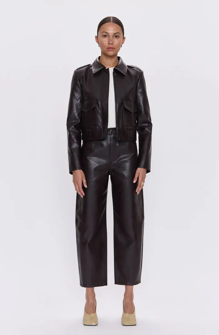 Pistola Eli Coated Ankle Barrel Leg Jeans | Nordstrom | Nordstrom