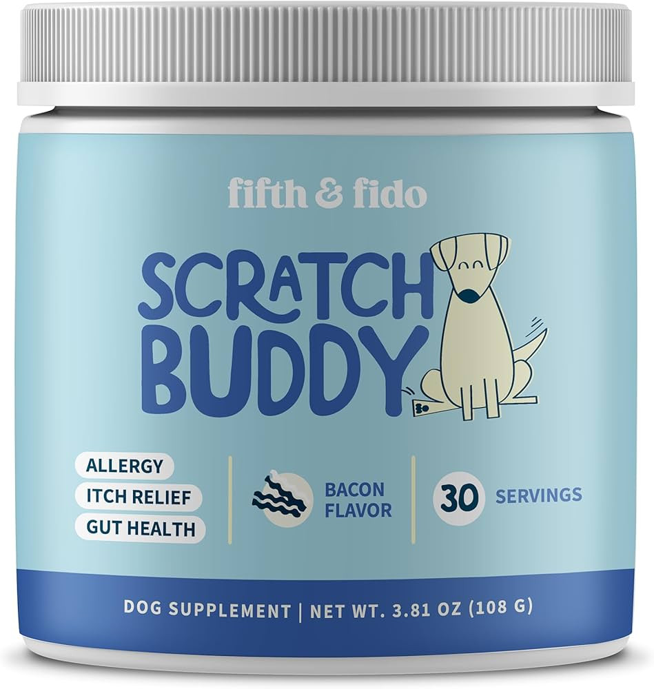 Scratch Buddy Dog Allergy Relief Powder with Colostrum, Spirulina & Turkey Tail Mushroom - Natura... | Amazon (US)
