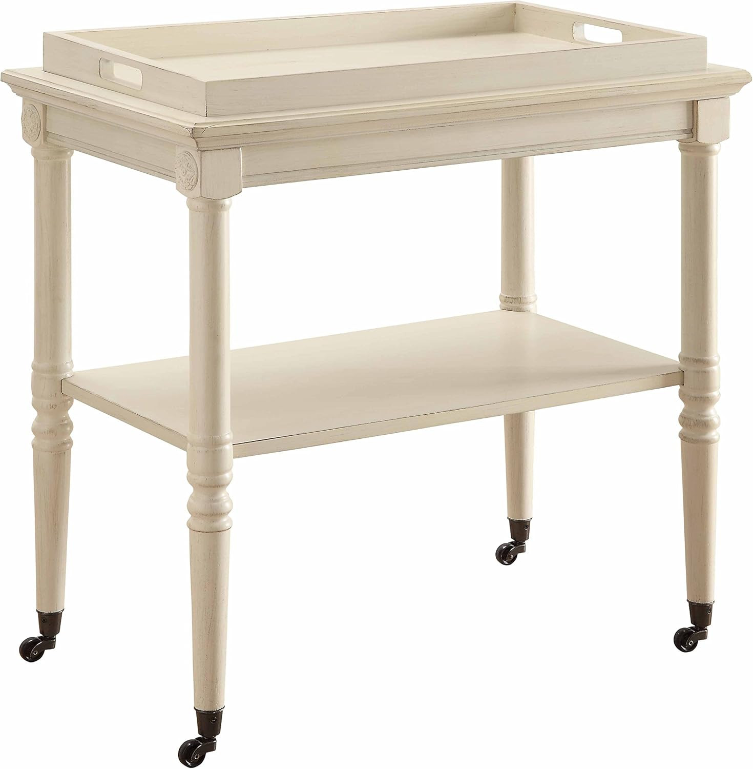 ACME Frisco Antique White Tray Table | Amazon (US)