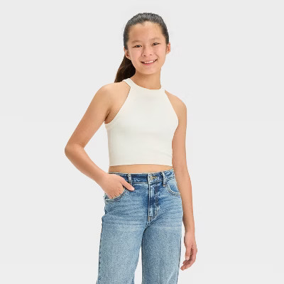 Girls' High Neck Seamless Tank Top - art class™ | Target