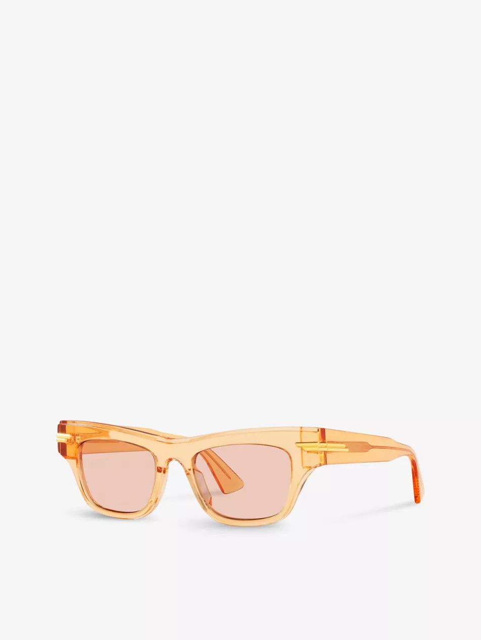 6J000306 BV1122S rectangular-frame acetate sunglasses | Selfridges