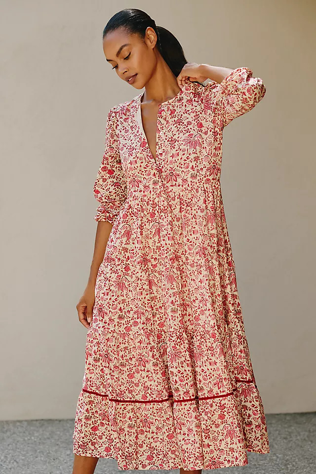 Daphne 100% Cotton Midi Dress | Anthropologie (US)