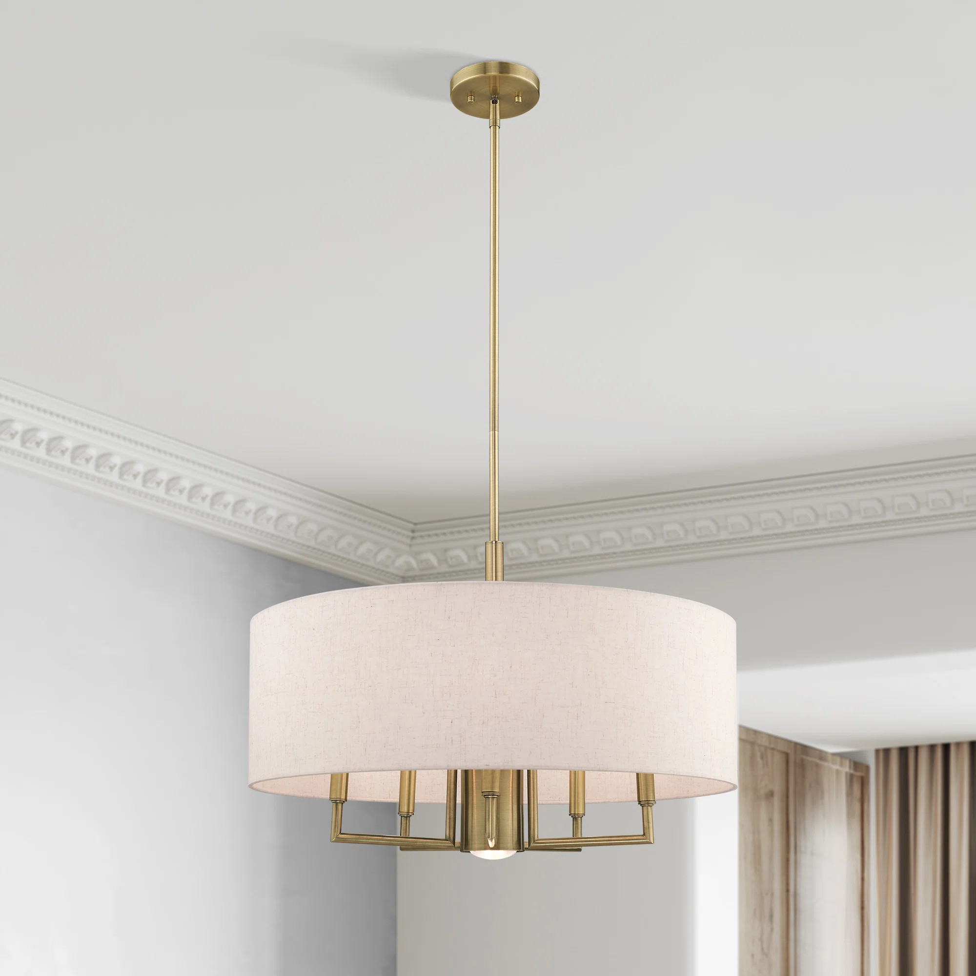 Other DimensionsCanopy0.75'' H X 5.125'' W X 5.125'' DFixture18.5'' H X 24'' W X 24'' DShade8'' H... | Wayfair North America