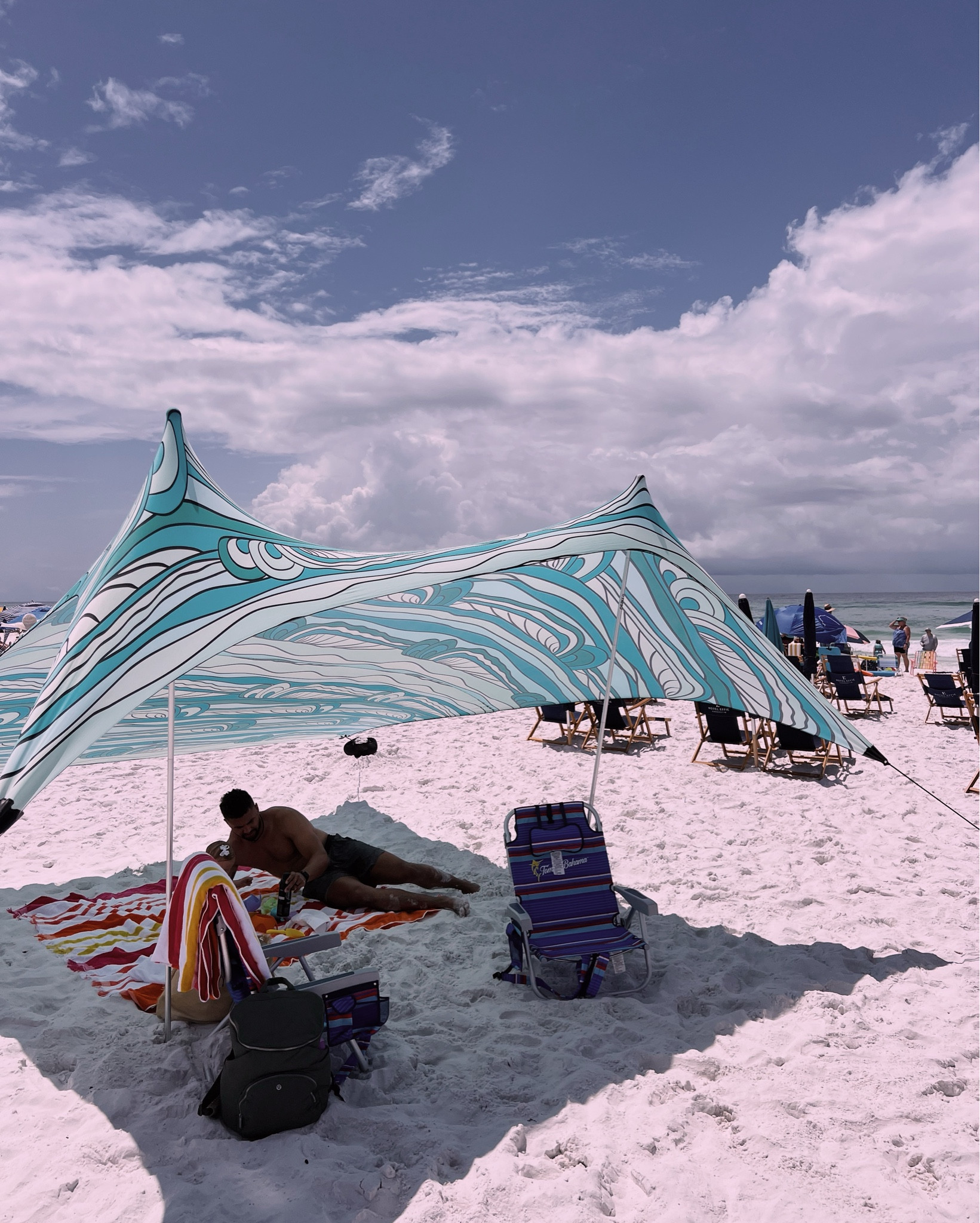 The absolute best tent — air flows right through and keeps it cool underneath. UV  50+ PROTECTION. So easy to put up and take down! 

#LTKSwim #LTKSeasonal #LTKTravel