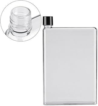 TOPINCN Flat Slim Water Bottle,Memobottle 750ml 8.26 x 5.83 x 1.18 inch AS Plastic Portable Leak ... | Amazon (US)