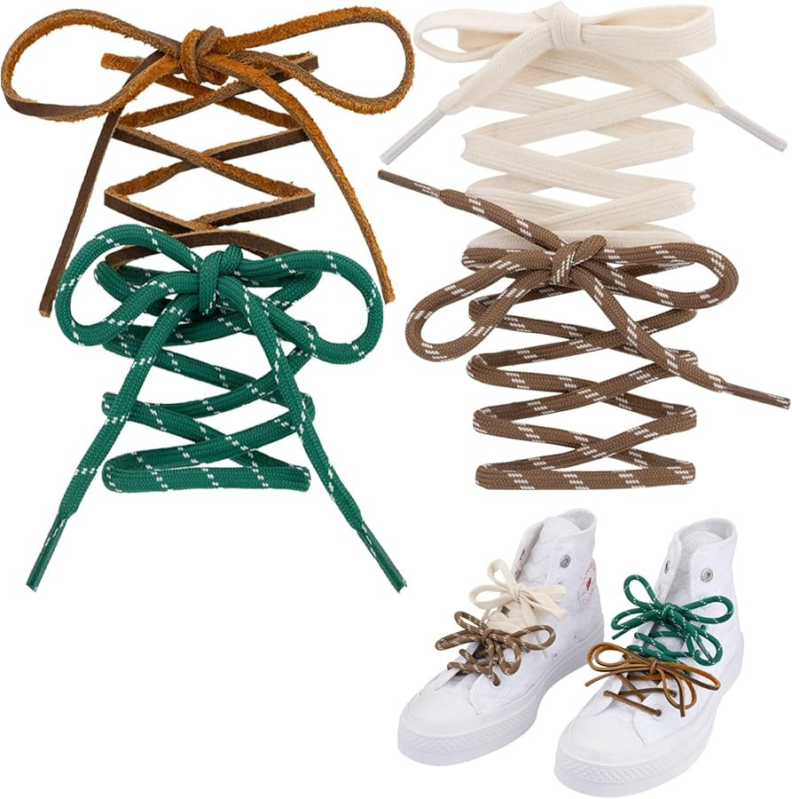 Colored Shoe Laces Multi Style Replacement Shoelaces for Boots Sneakers Cool Design Shoe Strings | Amazon (US)