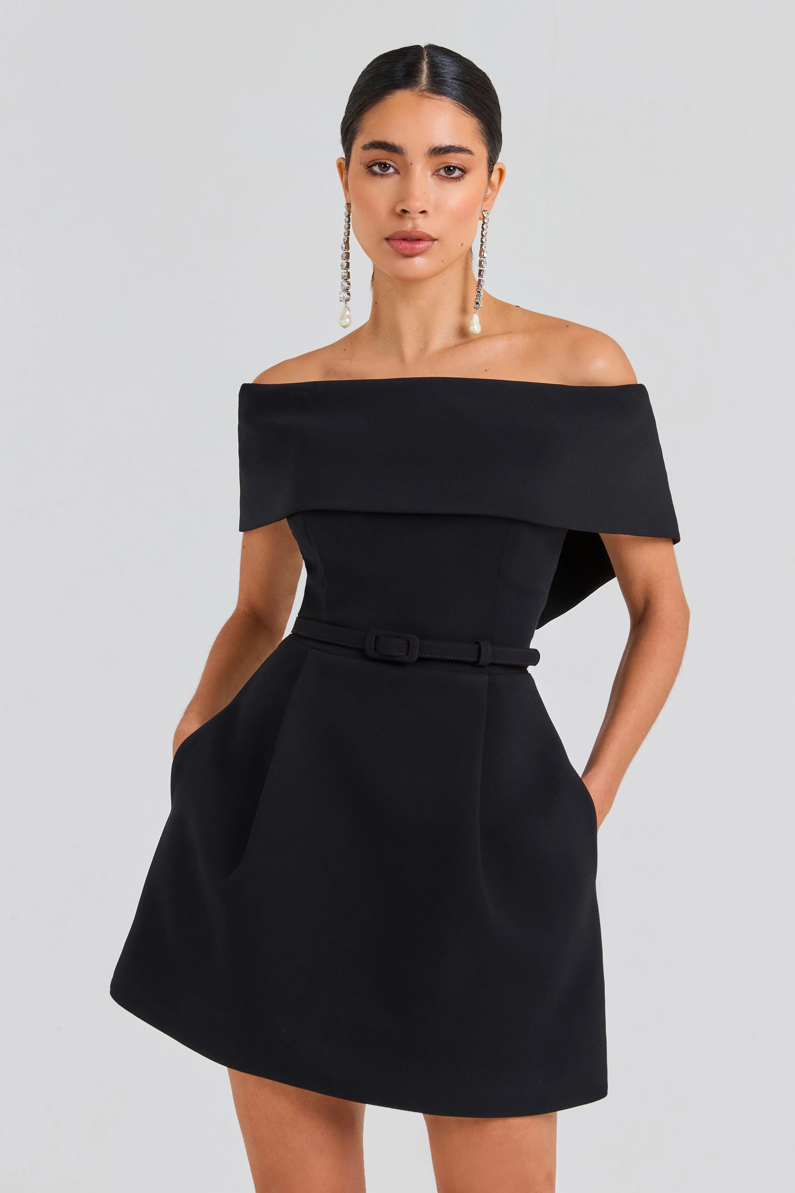 Harper Black Dress | Nadine Merabi