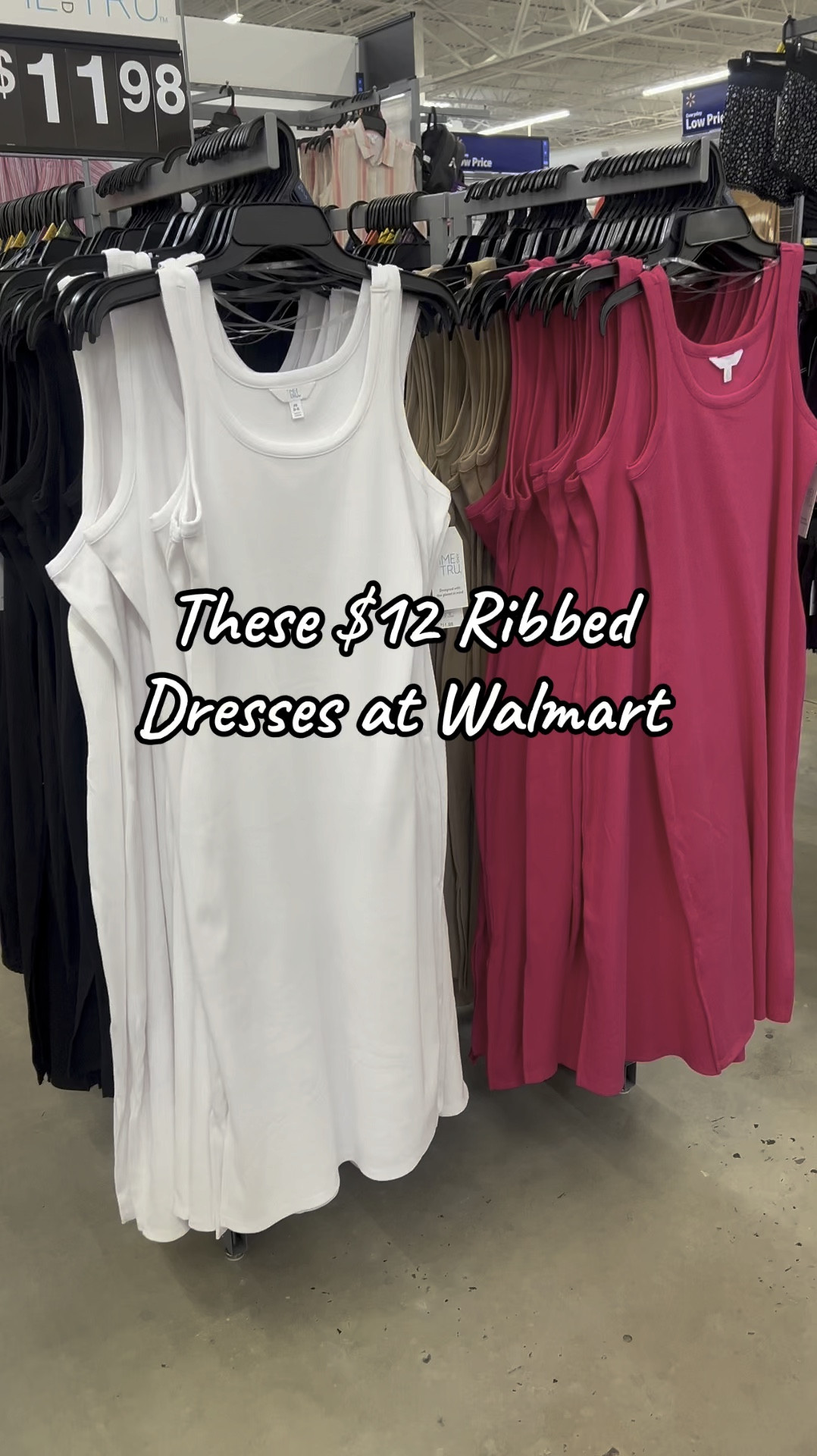 These $12 ribbed midi dresses are Walmart! 

#LTKxWalmart #LTKFindsUnder50