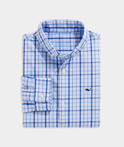 Boys' Stretch Cotton Check Shirt | vineyard vines