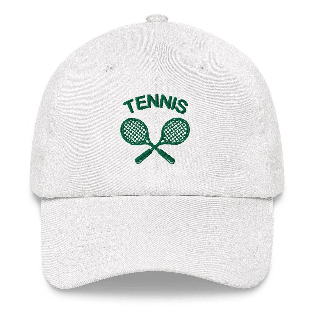 Tennis Hat, Embroidered Vintage Tennis Rackets Men Women Sun Baseball Cap Dad Hat Mom Embroidery ... | Etsy (US)