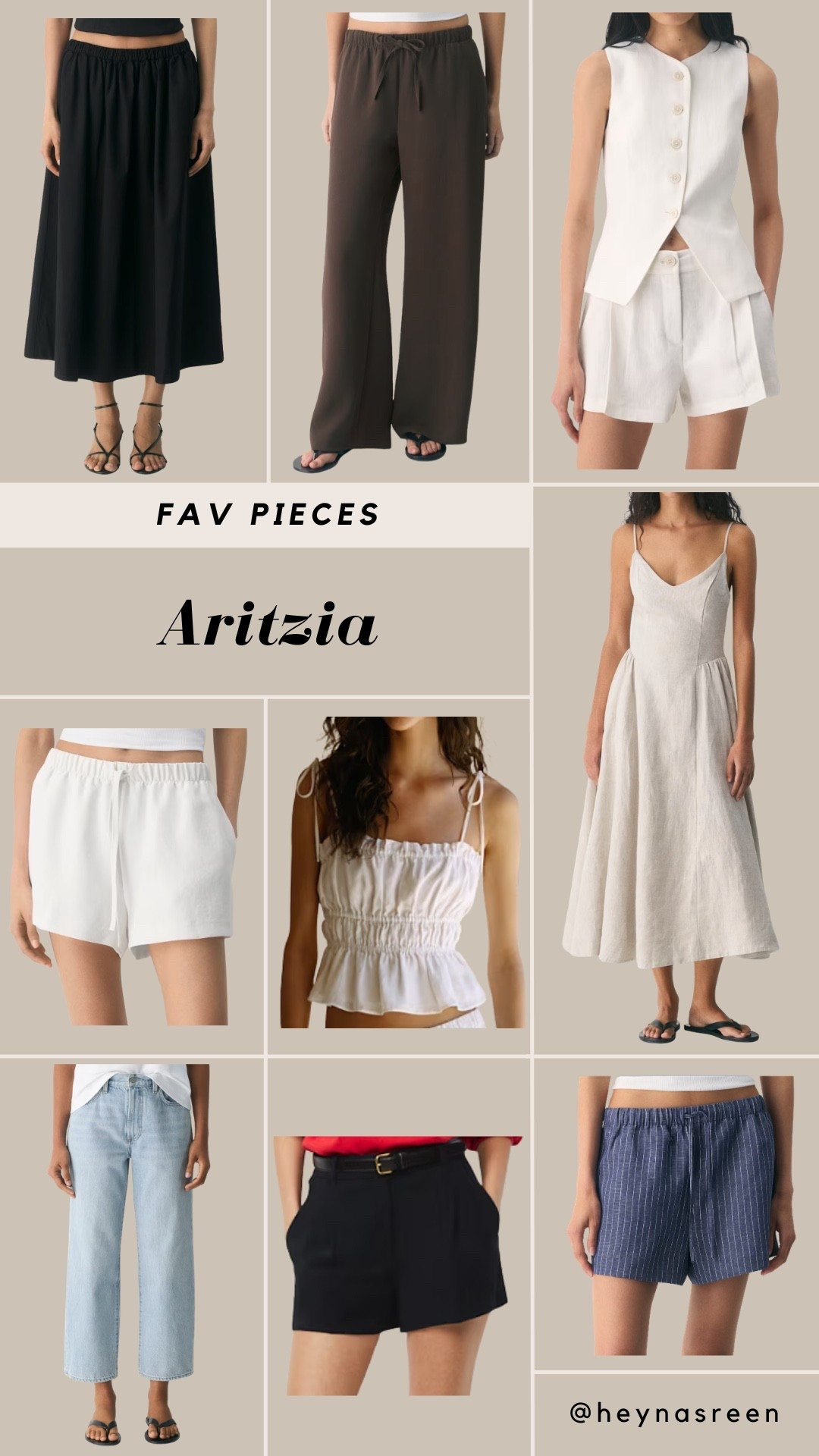 These are some of my fav pieces from Aritzia, classic and easy to mix and match!