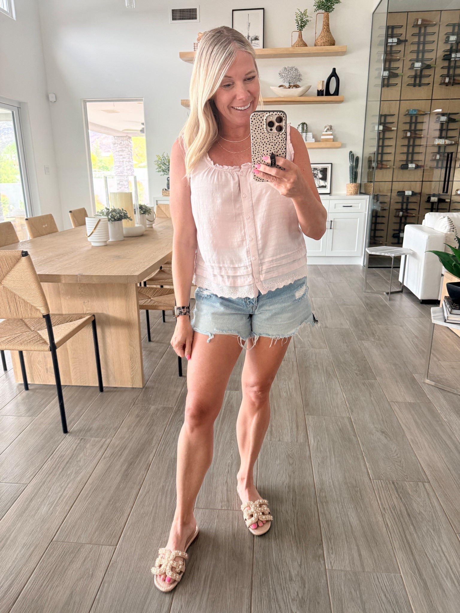 Size XS tank and Sam Edelman sandals 

#LTKootd #LTKmomlife #LTKOver40