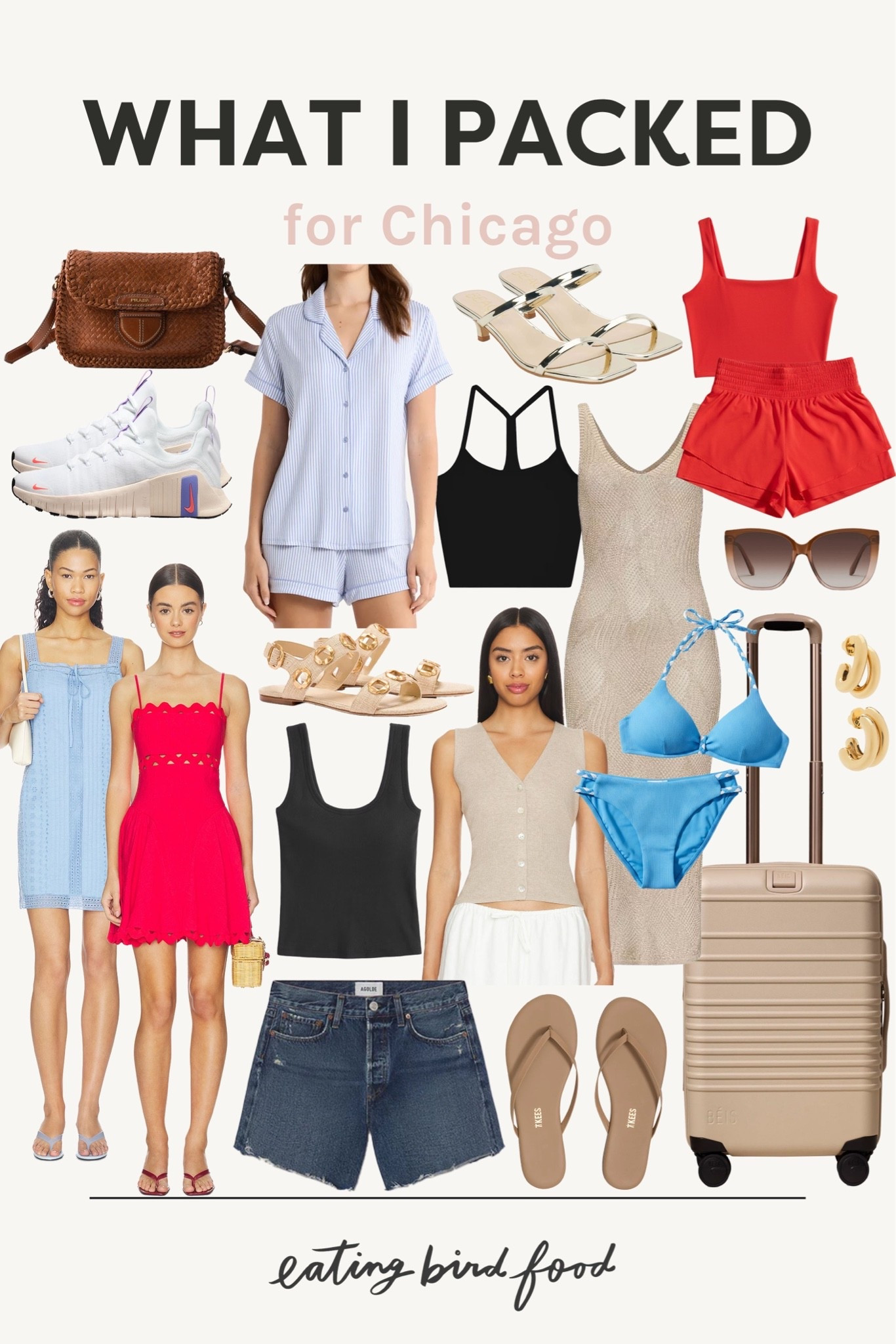 What I packed for Chicago. Chicago packing list. Summer trip packing list. Amazon active set. NSALE pajamas. Suede Prada bag. Revolve dress. Agolde denim shorts.

#LTKootd #LTKSeasonal #LTKgrwm