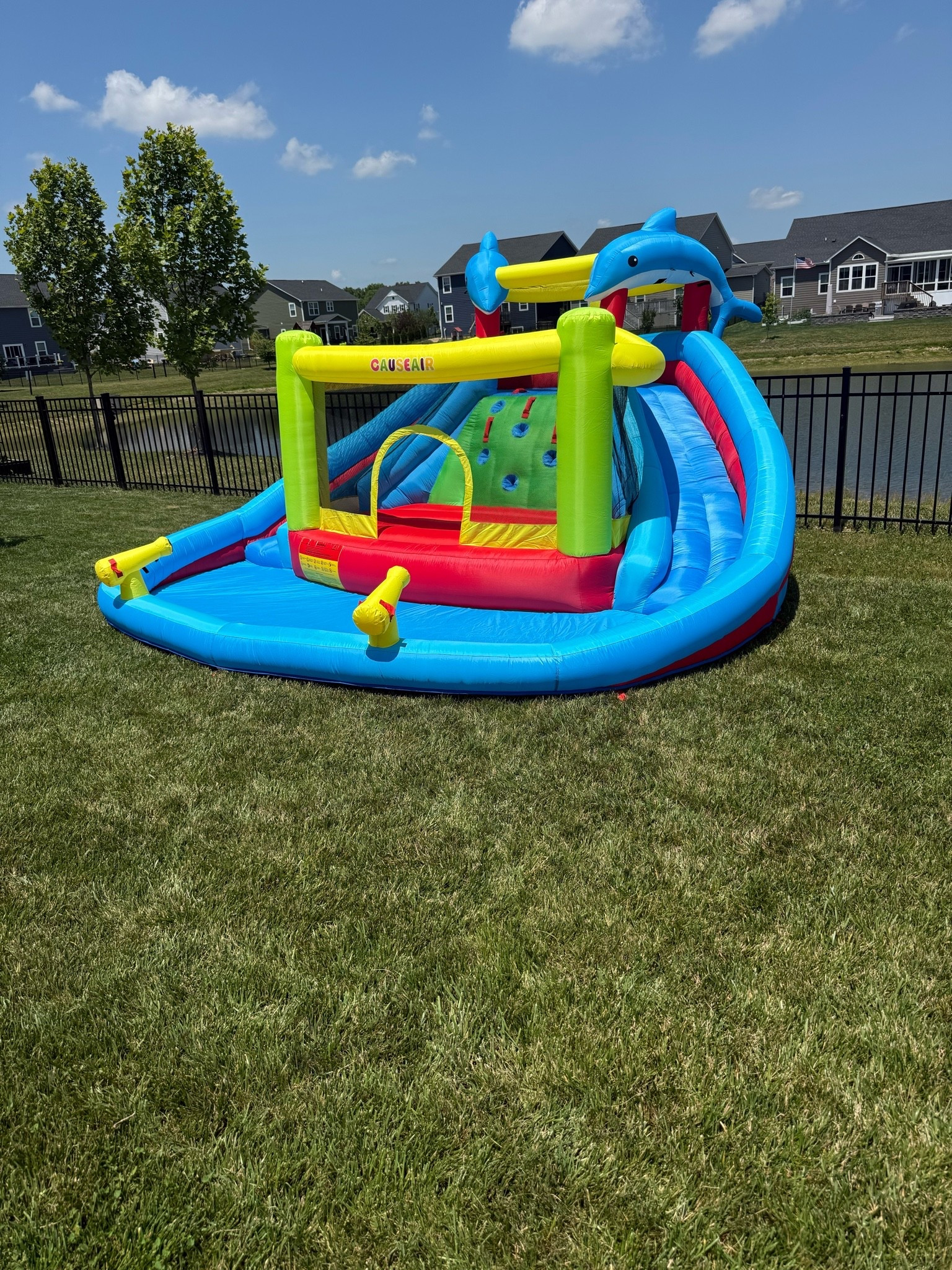 Sometimes it’s all about making memories. ☀️💦 We added this water bounce house for the kids this summer, and it’s been the best purchase! They play for hours, it’s perfect for backyard playdates, and it’s keeping everyone entertained without leaving the house. Definitely one of our favorite summer buys! 🌈💙

If you’re looking for an easy way to keep the kids busy this summer, this one has been a huge hit!

#summerfun #backyardplay #momlife #amazonfinds #ltkkids