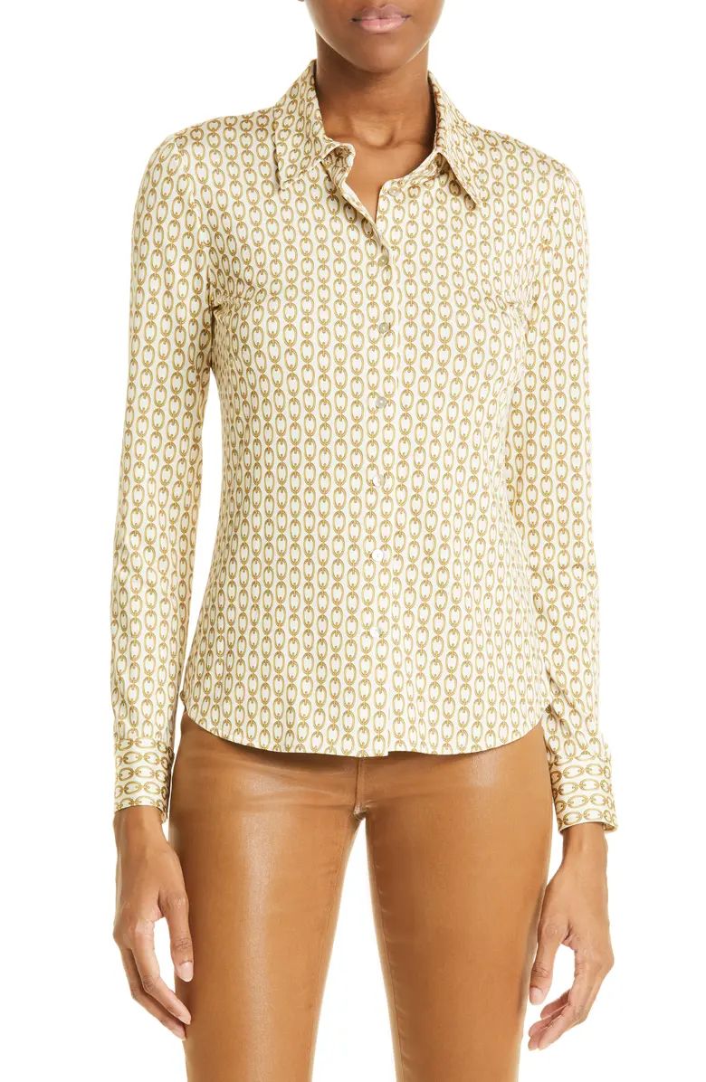L'AGENCE Harmony Long Sleeve Button-Up Shirt | Nordstrom | Nordstrom