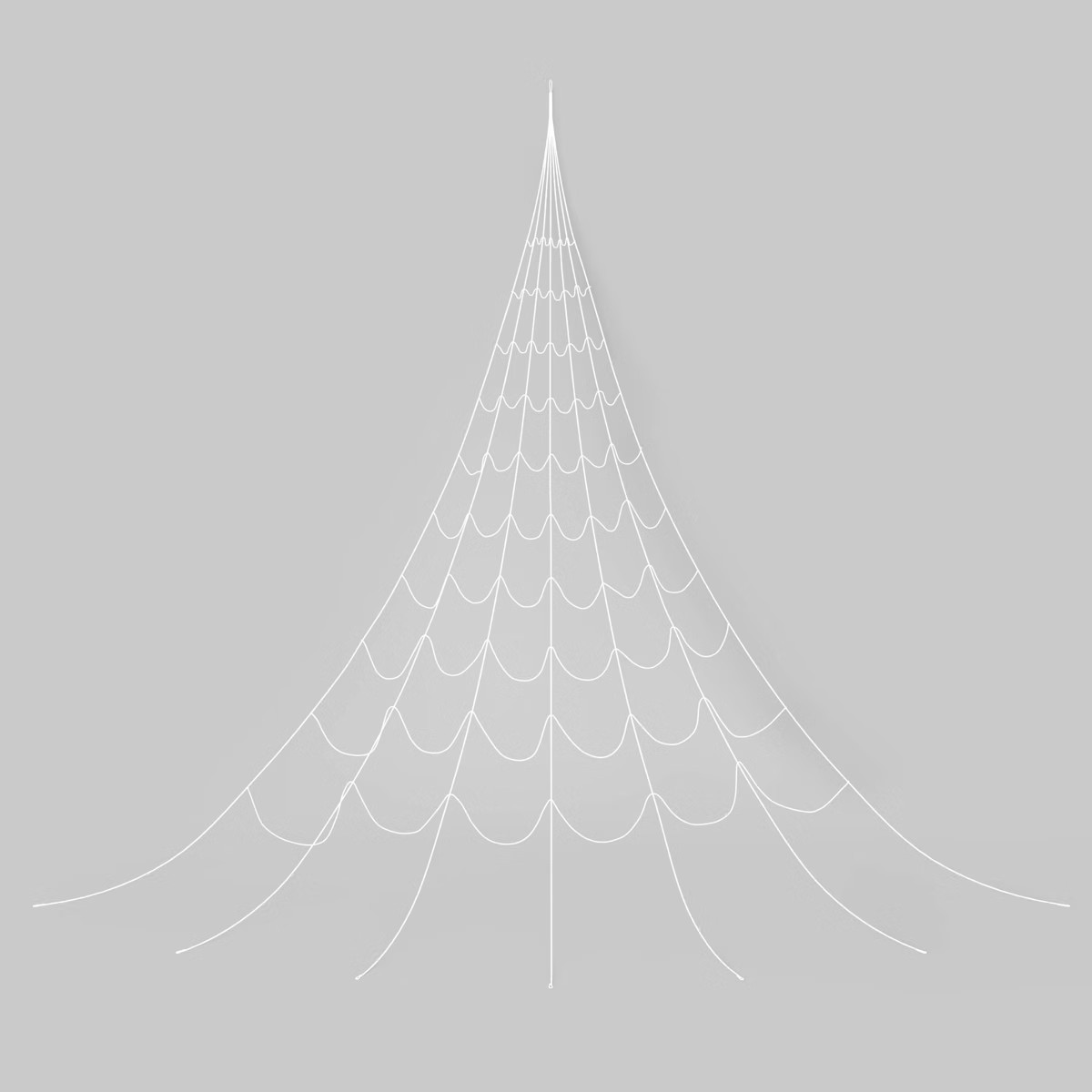 25' Glows under Blacklight Mega Spiderweb Halloween Decorative Prop White - Hyde and EEK! Boutiqu... | Target