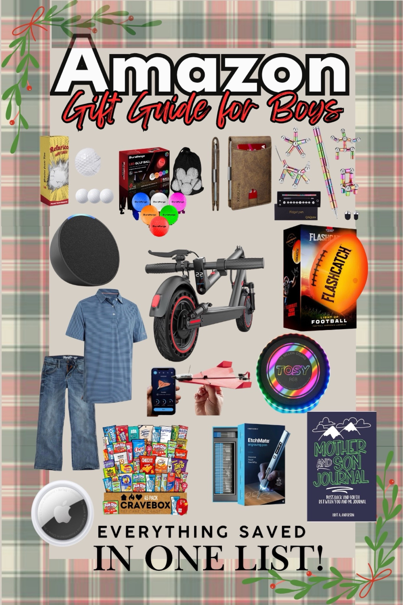 🎁 Amazon Christmas Gift Guide for Boys 🎁
Easy, fast, and full of top-rated gifts for boys ages 7–14! STEM toys, LED gadgets, sports gifts, tech finds, stocking stuffers, and fun budget-friendly ideas they’ll actually love.

Perfect for Christmas gifts, tween boy presents, Amazon toy ideas, and last-minute holiday shopping. Everything is linked in one list for quick, easy gifting! 🎄✨

#LTKCyberWeek #LTKGiftGuide #LTKHoliday