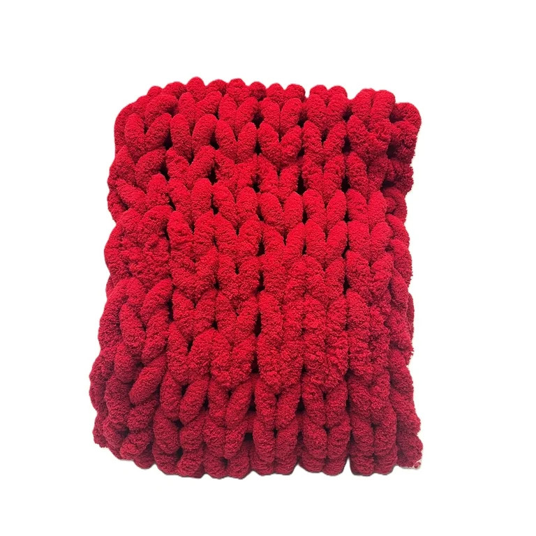 Chunky Knit Christmas Tree Scarf, Red, 62" x 24", by Holiday Time | Walmart (US)