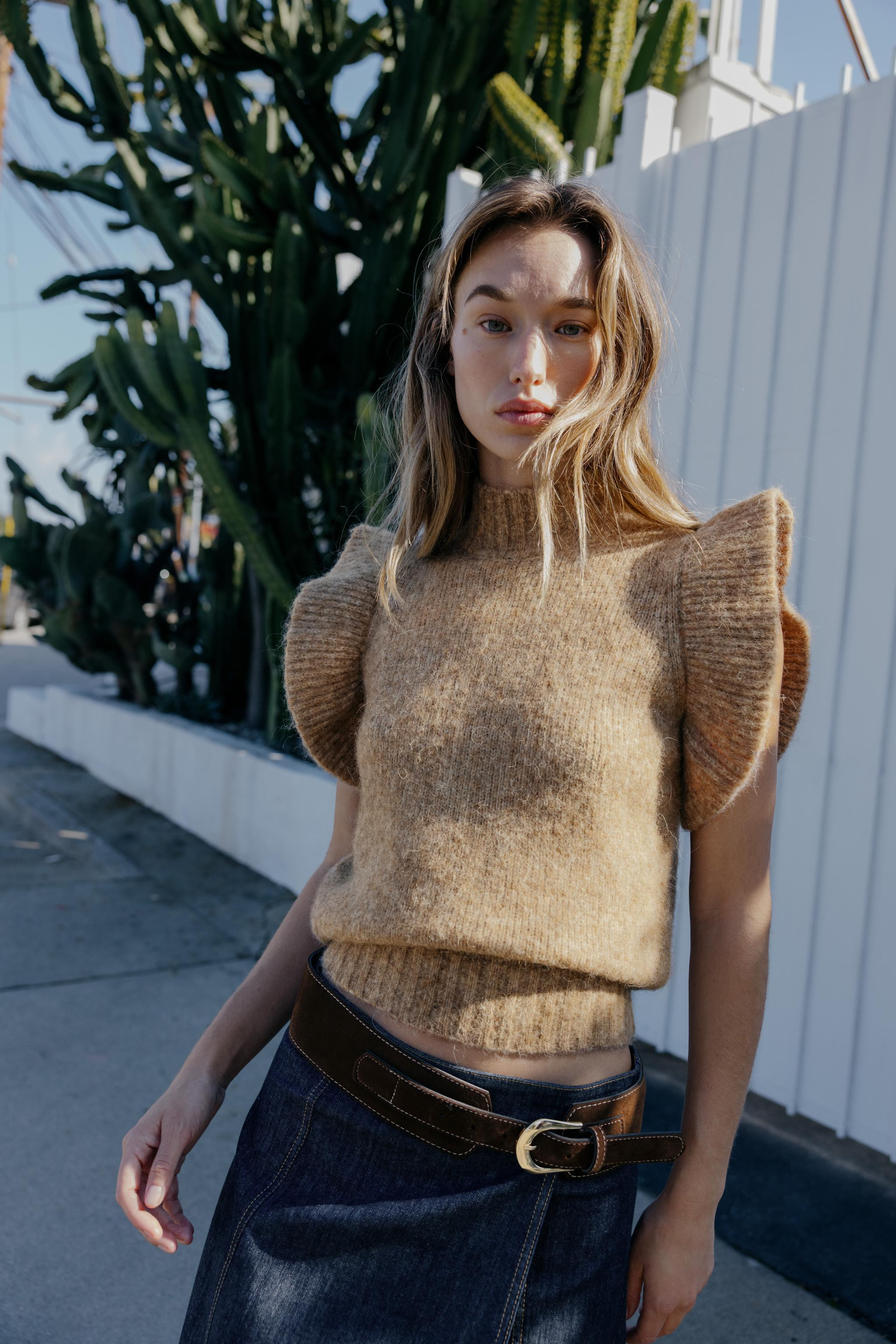 WOOL VEST WITH RUFFLES | Zara US