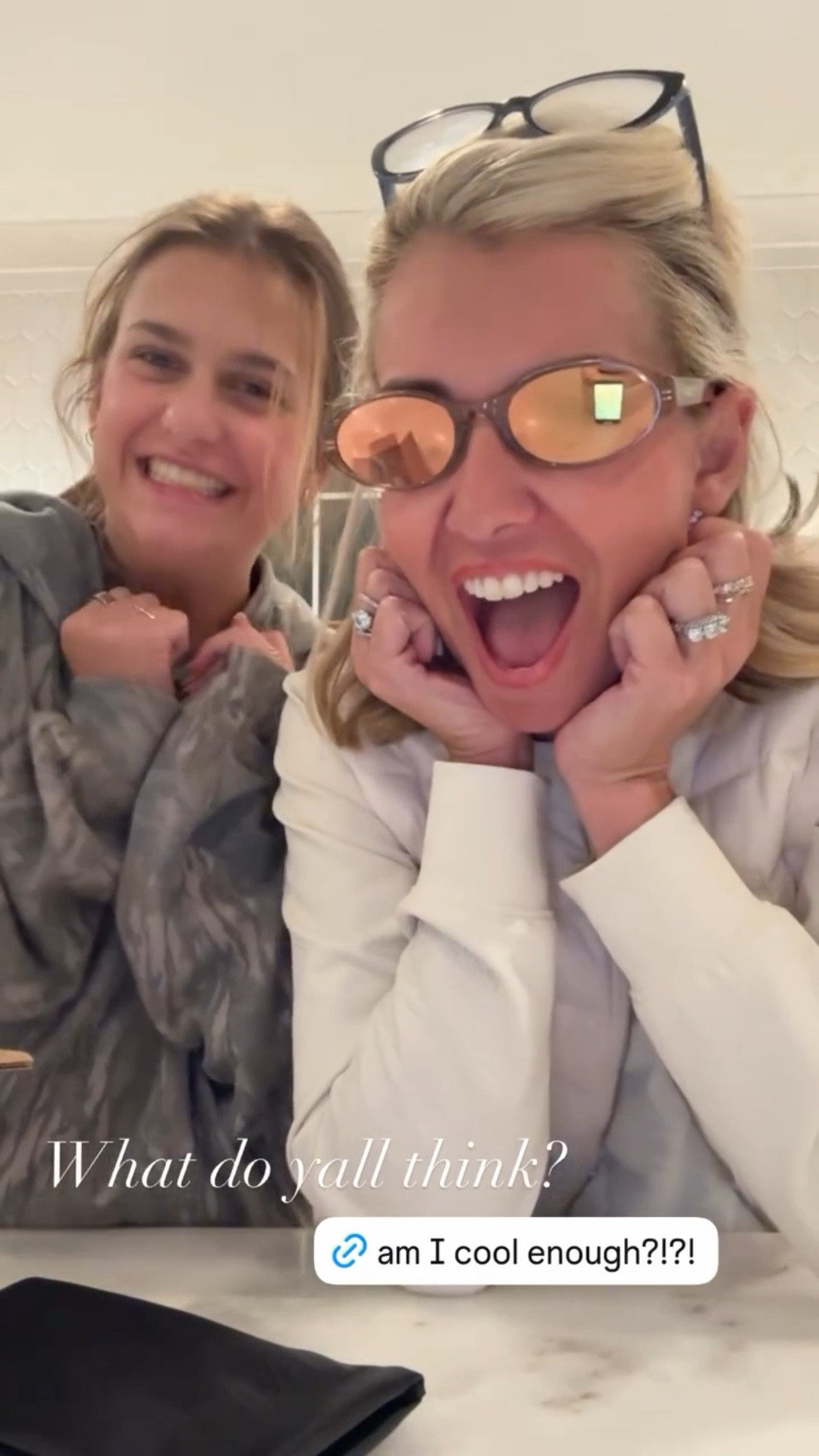 What do yall think….am I cool enough? Quay sunglasses are some of our favorites. You must go check out their end of season sale! 

#LTKSaleAlert #LTKOver40 #LTKmomlife