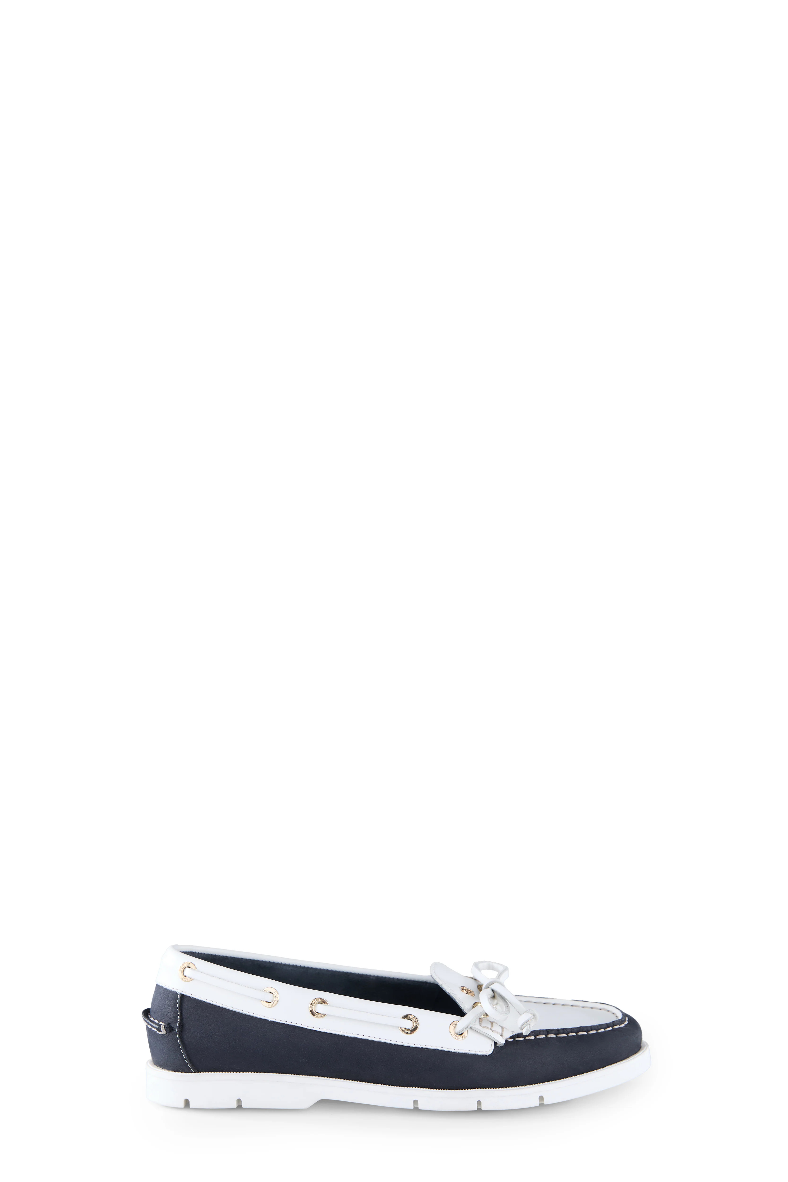 Padstow Deck Shoe (Navy White) | Holland Cooper