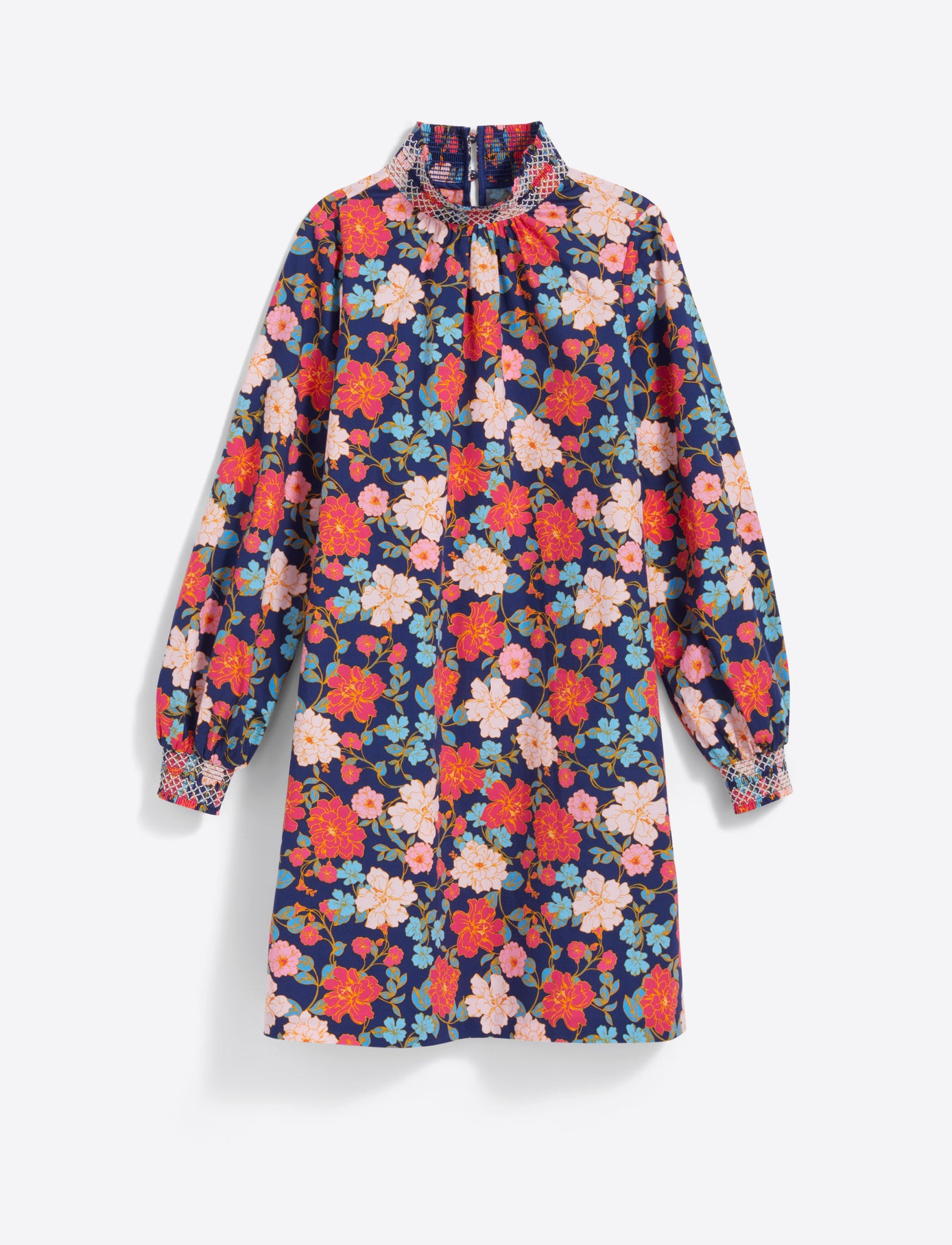 Lindsay Shift Mini Dress in Stretch Poplin | Draper James (US)