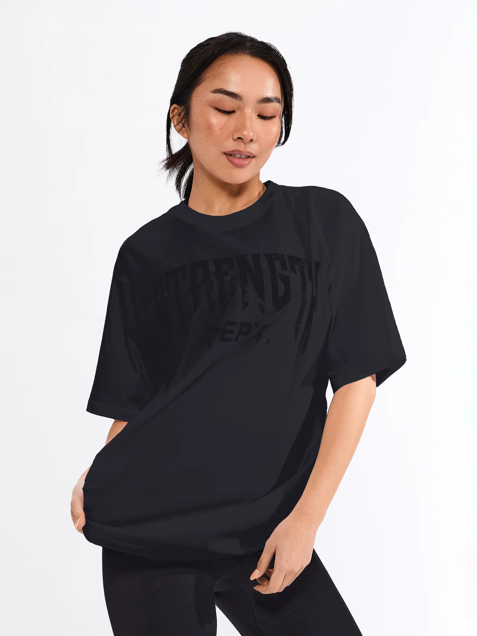 Set Short Sleeve Tee - Onyx Black | Buffbunny Collection