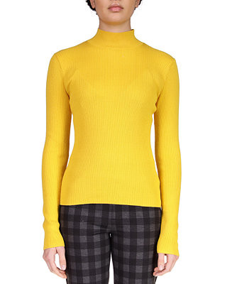 Sanctuary Ribbed Long Sleeve Mock Neck Sweater  & Reviews - Sweaters - Women - Macy's | Macys (US)