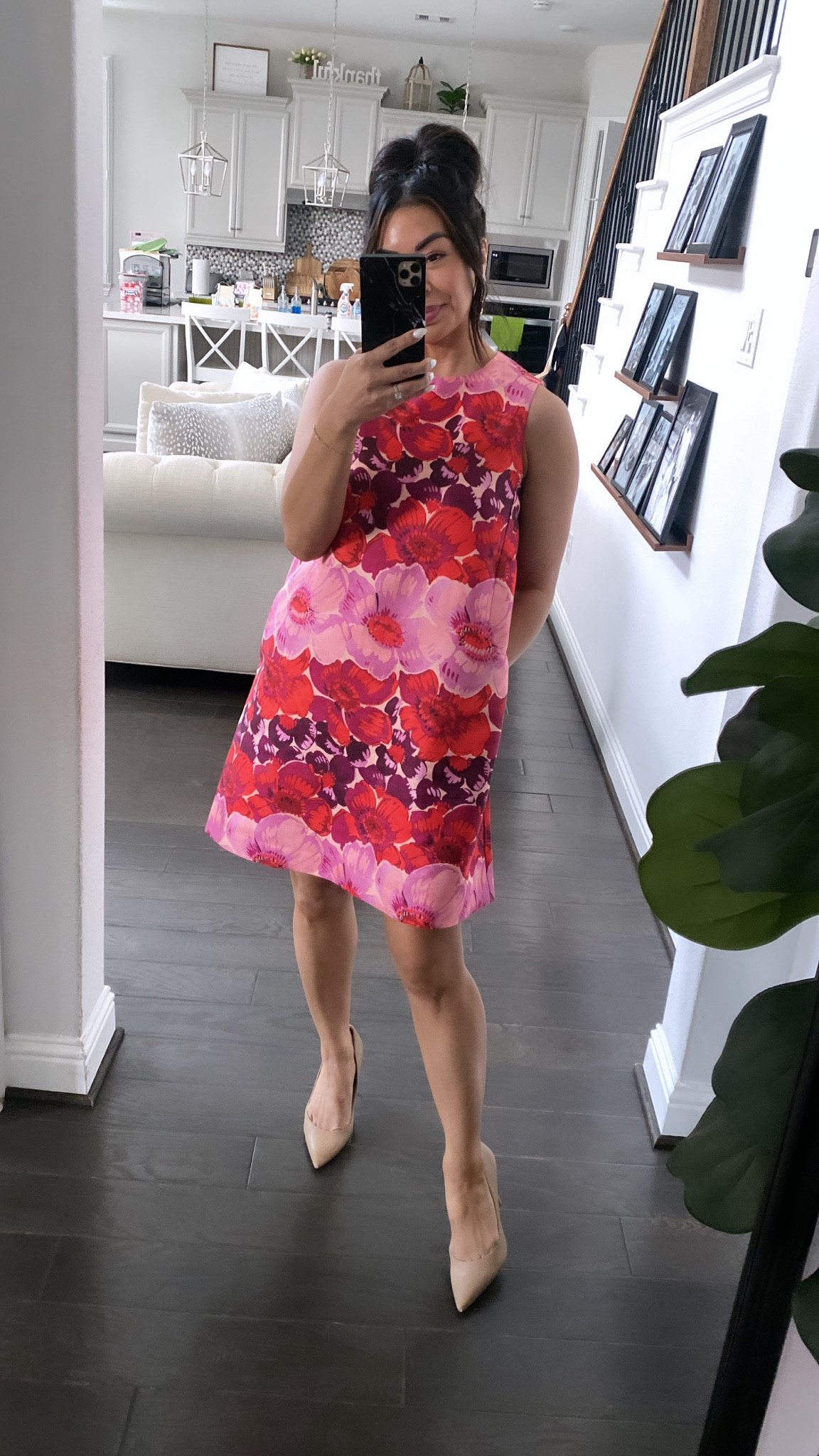 strapless open back dress Tuckernuck Floral Button Up Belted Dress- Size M  The Saved Collection