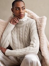 Breton Oversized Merino-Cashmere Sweater | Banana Republic (US)