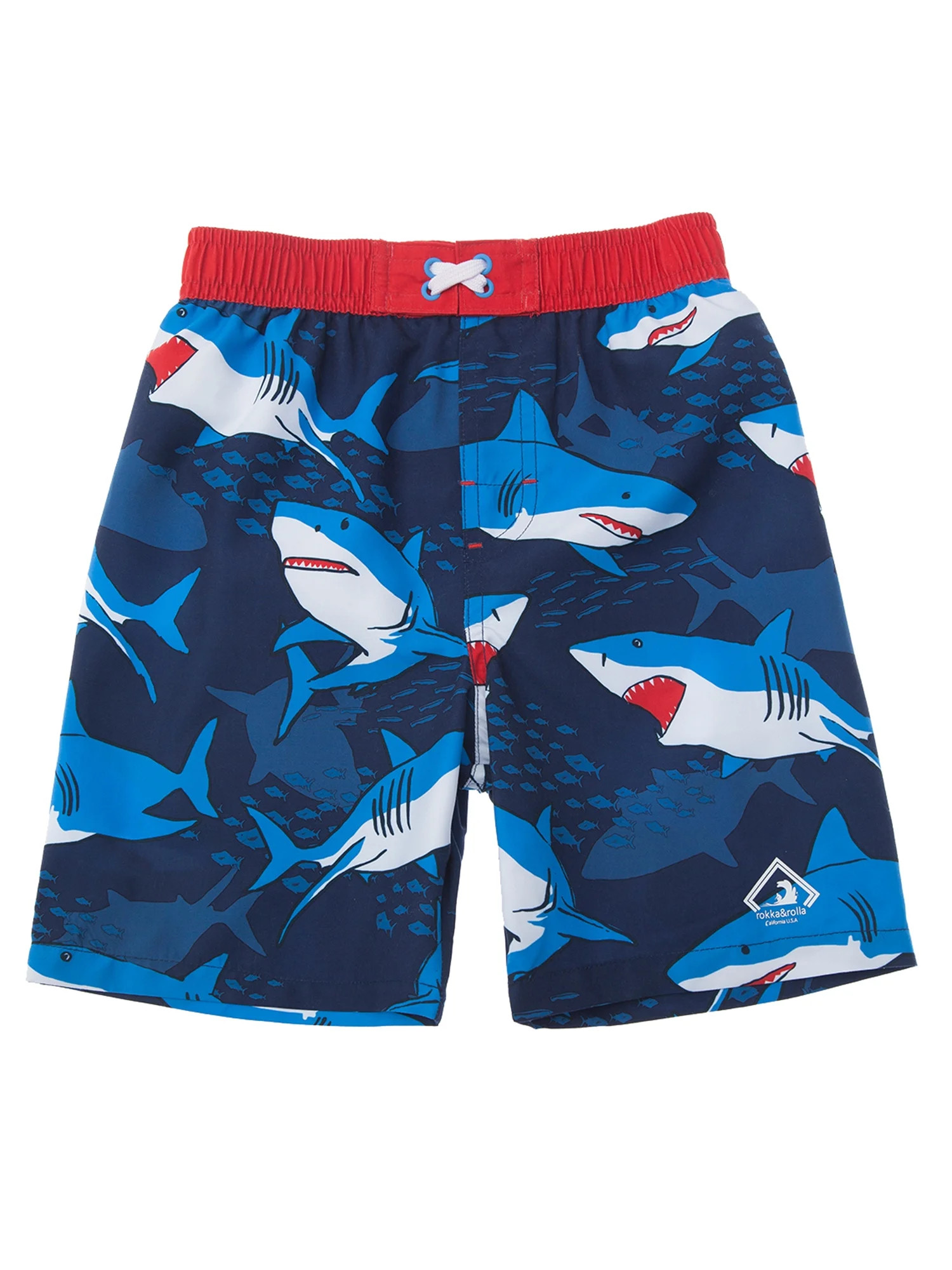 Rokka&Rolla Toddler Boys' Swim Trunks with Mesh Liner Baby Swimwear, UPF 50+ Sizes 2T-5T - Walmar... | Walmart (US)