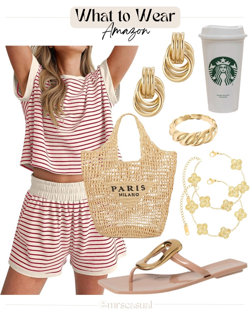 This striped lounge set might be the cutest comfy outfit I’ve seen lately 😍 Yes or no?

#LTKOver40 #LTKSeasonal