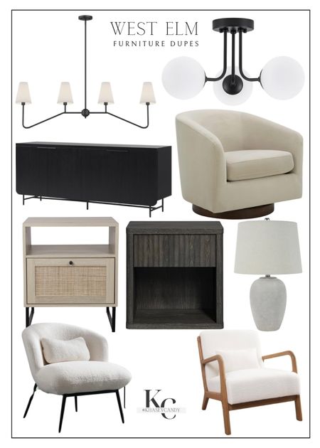 West Elm, furniture dupes. 



Lighter fixtures, table lamps, accent chairs, side table, nightstands, chairs, modern furniture, neutral furniture, cabinet, console table, entry way table

#LTKhome