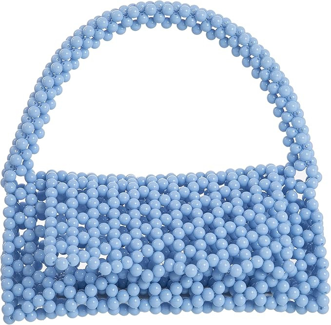 YUSHINY Candy Color Acrylic Beaded Hollow Handbag Evening Clutch Triangle Bags for Wedding Party | Amazon (US)